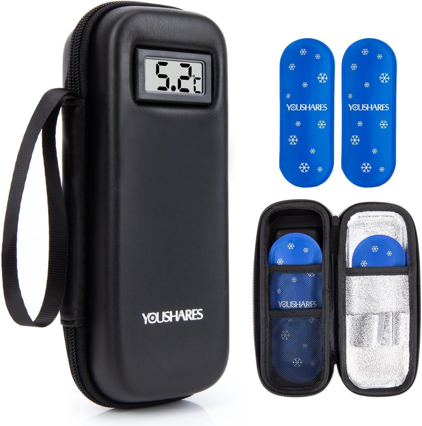 Insulin Cooler Travel Case with Temperature Display