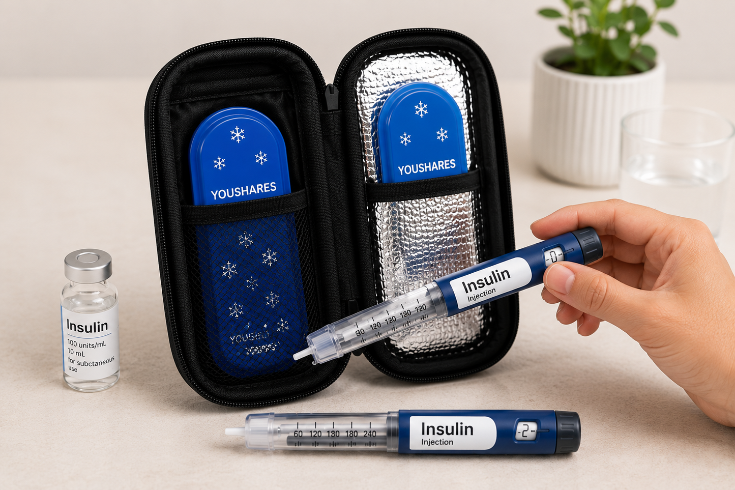 Insulin Cooler Travel Case with Temperature Display